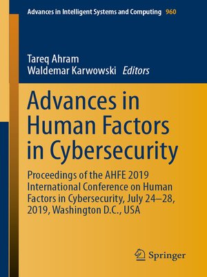 cover image of Advances in Human Factors in Cybersecurity